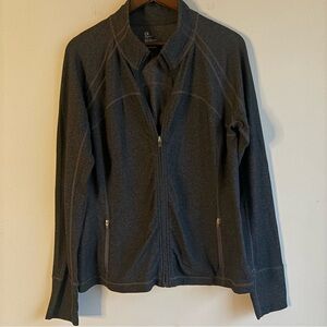 GapFit Gray Performance Zip Jacket XL Athletic Running Jacket